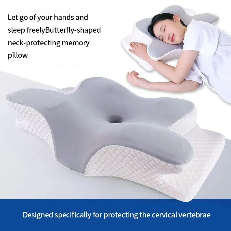 Cervical Memory Foam Butterfly Pillow