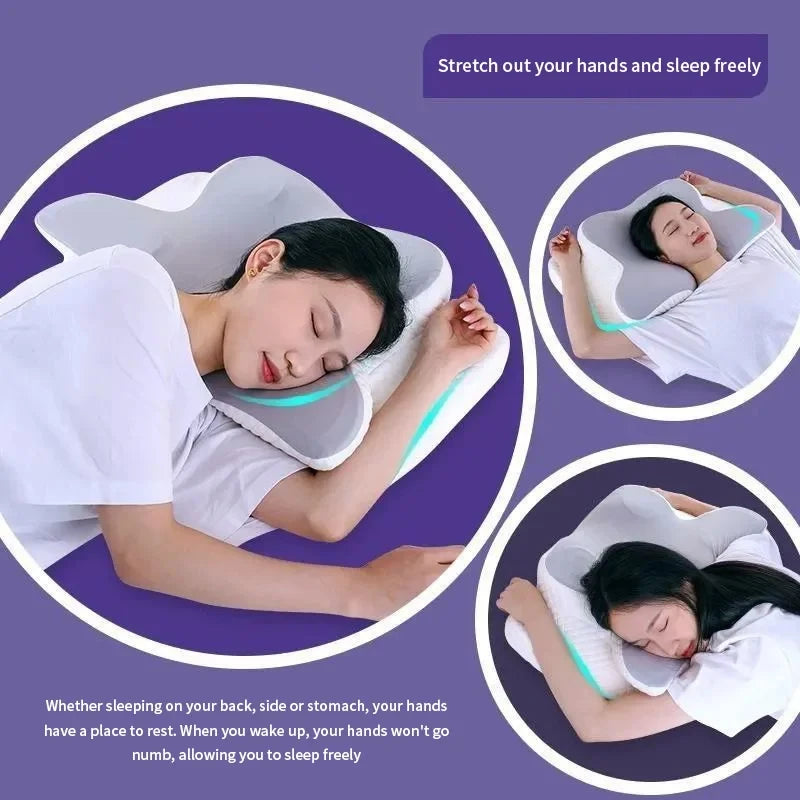 Cervical Memory Foam Butterfly Pillow