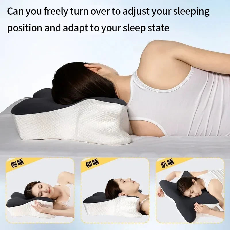 Cervical Memory Foam Butterfly Pillow